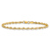 10k Yellow Gold 3mm Rope Link Bracelet