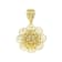 Flower Filigree Enhancer Pendant In 18K Gold Over Sterling Silver