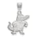 Rhodium Over Sterling Silver LogoArt University of Florida Medium Pendant
