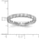 Rhodium Over 14K White Gold Lab Grown Diamond SI+, H+, Eternity Band