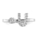 Rhodium Over 14K White Gold Lab Grown Diamond VS/SI GH, Initial U
Adjustable Ring