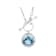 Sky Blue Topaz Solitaire Necklace In Sterling Silver 6.61ct