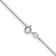 Rhodium Over Sterling Silver 0.9mm Box Chain with 2-inch Extension