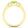 1.25ctw Green Peridot and Diamond 14K Yellow Gold Halo Ring