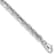 Rhodium Over 14K White Gold Polished Chain Bracelet