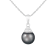 Cultured Tahitian Pearl 9mm Pendant in 14k white gold