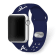 Gametime MLB Atlanta Braves Navy Silicone Apple Watch Band (38/40mm
M/L). Watch not included.