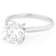 Lab-Grown Diamond Solitaire Ring In 14K White Gold 3.00ct