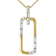 Elegant Lab-Grown Diamond Slide Pendant Necklace In 14K Gold Over
Sterling Silver