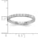 Rhodium Over 14K White Gold Lab Grown Diamond SI1/SI2, G H I, Eternity Band