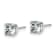 Rhodium Over 14K White Gold 1ct. 5.0mm Cushion G H I True Light
Moissanite Earrings