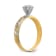 14K Yellow Gold AA Quality Engagement Ring 0.05ctw