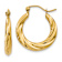 14k Yellow Gold 1/2" Polished Twisted Hoop Earrings