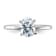 Rhodium Over 14K White Gold 1 1/2 ct. G H I True Light Oval Moissanite
Solitaire Ring