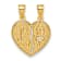14K Yellow Gold Polished Te Amo Spanish Religious Break-apart Heart Pendant
