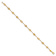 10k Yellow Gold Polished and Laser Design Spiral Link Bracelet