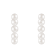 White Cultured Freshwater Pearl 14k Yellow Gold Earrings 6-6.5mm