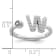 Rhodium Over 14K White Gold Lab Grown Diamond VS/SI GH, Initial W
Adjustable Ring