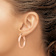 14k Rose Gold Polished 1 3/16" Tube Hoop Earrings