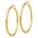 14k Yellow Gold 1 15/16" Polished Tube Hoop Earrings