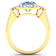 3.73ctw Blue Aquamarine and Diamond 14K Yellow Gold Halo Ring