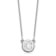 Rhodium Over 14k White Gold Tiny Circle Block Letter C Initial Pendant
Cable Link 18 Inch Necklace
