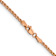 14k Rose Gold 2.1mm Solid Diamond-cut Spiga 22 Inch Chain