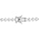 Created White Sapphire Sterling Silver Bracelet 10ctw