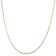 14K Yellow Gold 1mm Octagonal Snake Chain Necklace