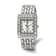 Charles Hubert Ladies Stainless Steel Crystal Bezel 27x32mm Watch