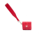 Mimi Red Earpod Case with Wristlet