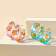 14K Yellow Gold Over Sterling Silver with Gold Leaf Faceted Acrylic
Huggies in Purple
