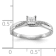 Rhodium Over 14K White Gold First Promise Diamond Promise/Engagement
Ring 0.05ctw