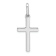 Rhodium Over 14k White Gold Cross Pendant