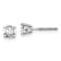 14K White Gold Lab Grown Diamond 3/4ctw Certified VS/SI GH Screw Back 4
Prong Earrings
