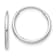 Endless Hoop Earrings In 10K White Gold