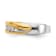 14K Yellow and White Gold Lab Grown Diamond SI1/SI2, G H I, Men's Band