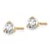 14K Yellow Gold Lab Grown Diamond 3/4ctw VS/SI GH Screw Back 3-Prong Earrings