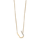 14k Yellow Gold and Rhodium Over 14k Yellow Gold Sideways Diamond
Initial U Pendant 18 Inch Necklace