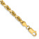 14k Yellow Gold 4.5mm Solid Diamond-Cut Quadruple Rope Chain
