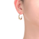 Asymmetrical Open Hoop Earrings In 14K Gold Over Brass