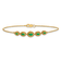 14k Yellow Gold Marquise Emerald Bracelet