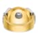 10K Two-tone Yellow and White Gold Men's Enamel and Diamond Knights
Templar Shriner's Ring 0.349ctw