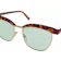 bob sdrunk Grace-54 Purple Tortoise and Gold Tone Frame/ Green Lenses Sunglasses