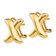 14k Yellow Gold 16mm Polished X Stud Earrings