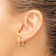 14k Yellow Gold 5/8" Polished Hinged Hoop Earrings