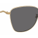 Gucci Gold Tone and Cream Frame / Gray Lens Sunglasses