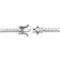 CZ Tennis Bracelet In Sterling Silver 7 Inch