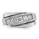 Rhodium Over 10K White Gold with Black Rhodium Men's Polished and Satin
A Diamond Ring 1.01ctw