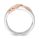 14K Two-tone Rose and White Gold Lab Grown Diamond Men's Band